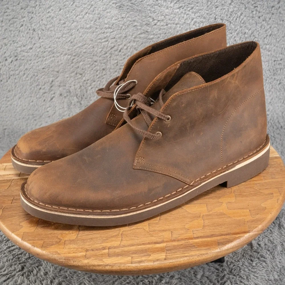 Clarks Men's Bushacre 2 Boot Beeswax Leather Size 13‎ M - Brown